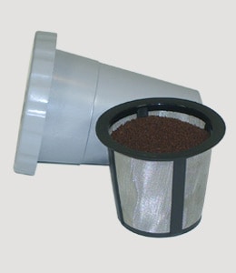 coffee grounds in Kuerig K-CUP