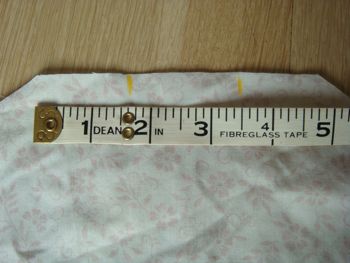 tape measurer on old sheets 