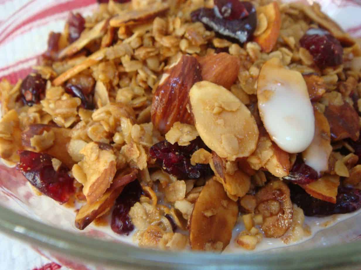 Almond Cranberry Maple Granola