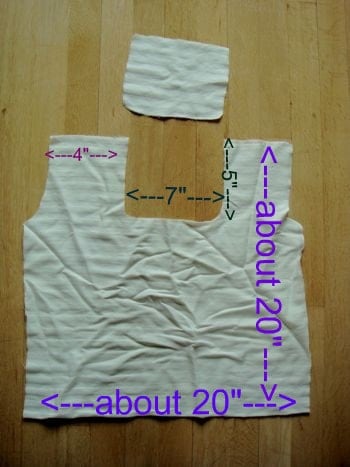 white reusable grocery bag pattern