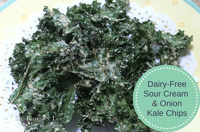 Dairy-Free Sour Cream & Onion Kale Chips