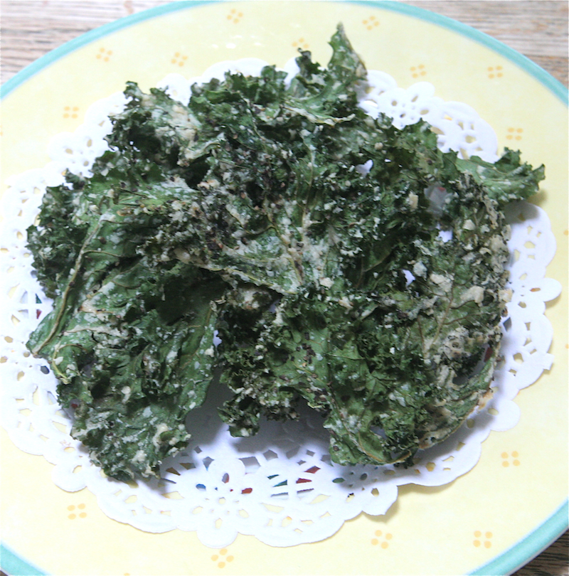 sour cream and onion kale chips
