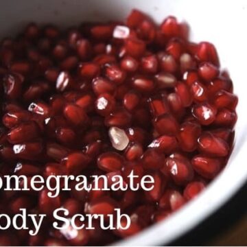 pomegranate kernels in a white bowl