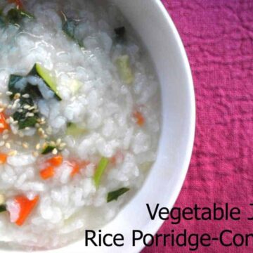 Vegetable Rice Porridge Recipe by ecokaren