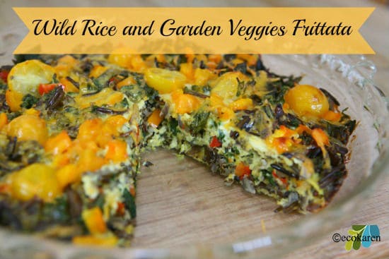 wild rice and garden veggies frittata by ecokaren