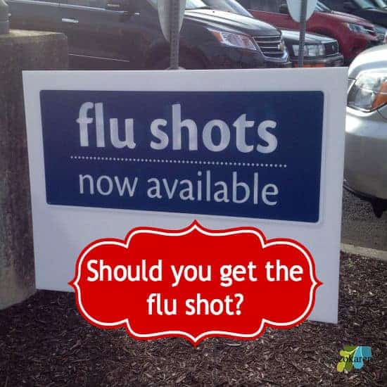 Flu shots now available sign in parking lot