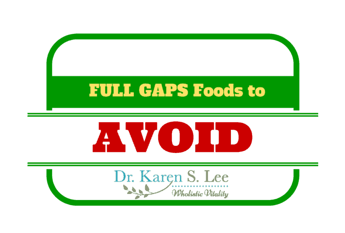 Full gaps food to avoid sign