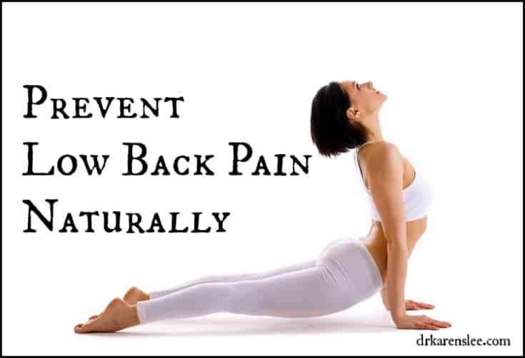 prevent low back pain by Dr Karen Lee