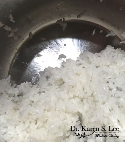 cooked white rice in instant pot pressure cooker