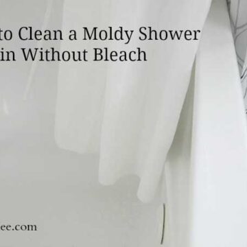 how to clean moldy shower curtain