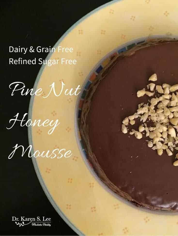 pine nut honey mousse