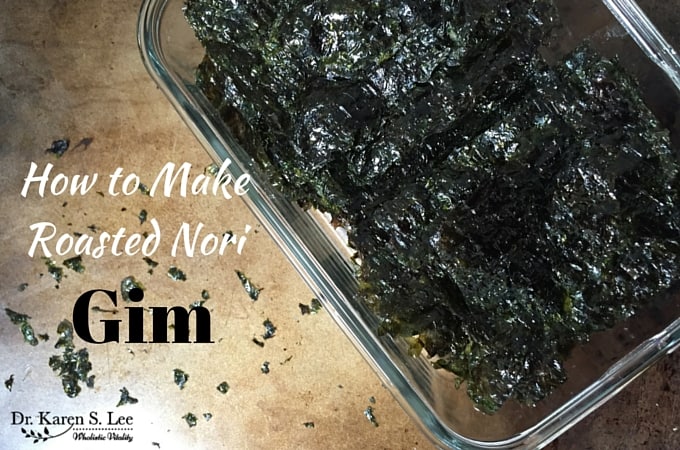 Roasted Nori - Gim in glass container