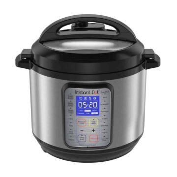 Grey and black instant pot