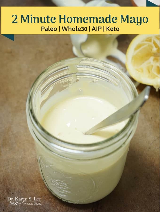 2 Minute Homemade Mayo In Mason Jar