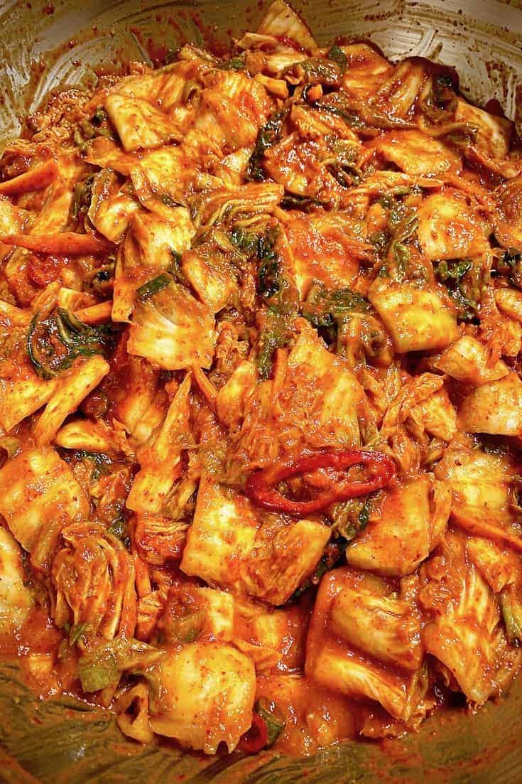 cabbages in red pepper sauce